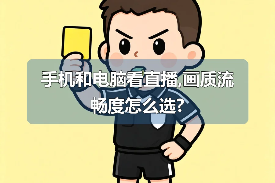 手机和电脑看直播,画质流畅度怎么选?